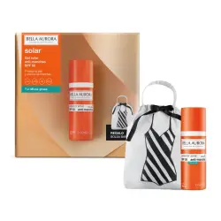 Bella Aurora - Pack Solar Piel Mixta-Grasa con Bolsa Bañador.