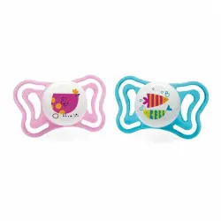 Chicco - Chupete Physio Light 16-36M Silicona Rosa 2Ud Chupetes 1 pieces unisex