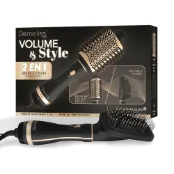 Demeliss - Cepillo secado y peinado 2 en 1 Volume & Style