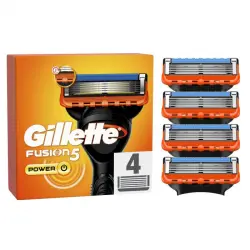 Gillette Gilette Cargador Fusions Power, 4 un