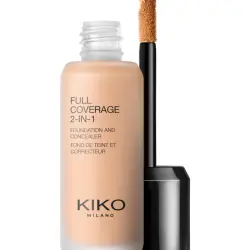 Base De Maquillaje Y Corrector 2 En 1 Full Coverage 2-In-1 Foundation & Concealer Kiko Milano CR20 Cool Rose