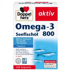 Doppelherz Aceite de pescado de mar 800 con omega 3 142 g 120.0 pieces