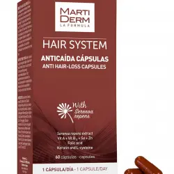 MartiDerm - 60 Cápsulas Anticaída Hair System MartiDerm.