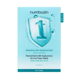 Numbuzin - Mascarilla facial hidratante No.1 Pantothenic B5 Hyaluronic Active Clear
