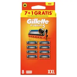 Gillette Fusion5 Pack Ahorro 7+1 Recambios Para Maquinillas De Afeitar