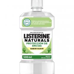 Listerine - Enjuague Bucal Naturals Protección De Encías Sabor Suave Menta