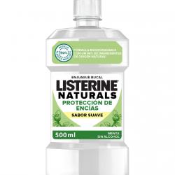 Listerine - Enjuague Bucal Naturals Protección De Encías Sabor Suave Menta