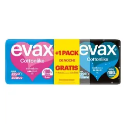 Pack Cottonlike Compresas Normal Alas + Noche Alas