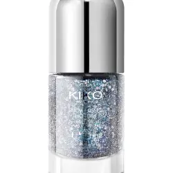 Esmalte De Uñas Snow-Kissed Holiday Metallic & Glitter Nail Lacquer Kiko Milano 03 Silver Stardust
