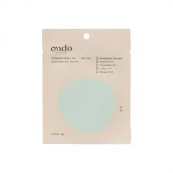 Ondo Beauty 36.5 - Parches de hidrogel para el contorno de ojos Caffeine & Green Tea - 1 Par