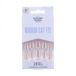 Uñas Postizas Mirror Cat Eye Square