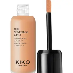 Base De Maquillaje Y Corrector 2 En 1 Full Coverage 2-In-1 Foundation & Concealer Kiko Milano WB30 Warm Beige