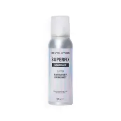 Makeup Revolution - Spray con glitter para cuerpo y cabello Superfix Stardaze