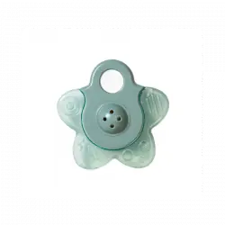 Mordedor De Agua Con Sonajero "star" Verde