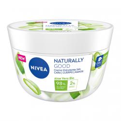 NIVEA - Crema Hidratante Corporal 24h Naturally Good Con Aloe Vera Bio