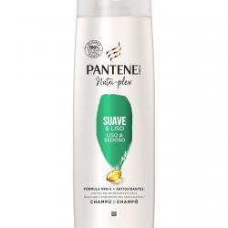 Pantene - Champú Suave & Liso Nutri Pro-V + Antioxidantes