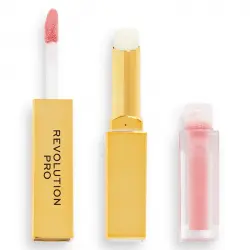 Revolution Pro - Dúo de labial líquido + bálsamo Supreme Stay 24HR - Stripped