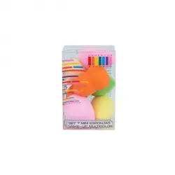 Set de 7 Mini Esponjas Makeup Multicolor