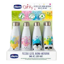 Chicco - Botella De Acero Inoxidable 14M+ Chupetes 350 ml female