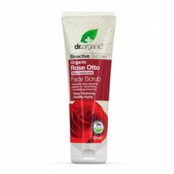 Dr. Organic Exfoliante Facial Rosa Damascena Antiedad, 125 ml