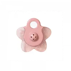 Mordedor De Agua Con Sonajero "star" Rosa