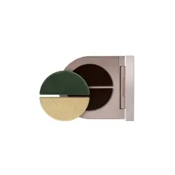 Satin & Shimmer Duet Eyeshadow Satin Olive Khaki Shimmer