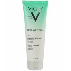 Vichy Normaderm 3 En 1 125 ml Exfoliante + Limpiador + Mascarilla