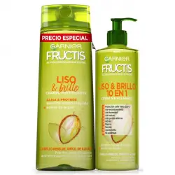 Fructis Liso y Brillo Champú y Crema de peinado