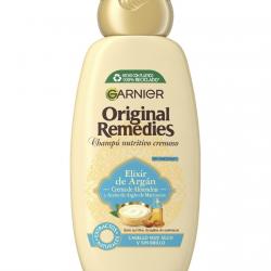 Garnier - Champú Nutritivo Elixir De Argán Original Remedies