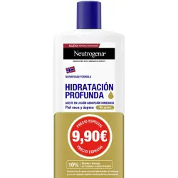 Neutrogena - Loción de Absorción Inmediata Enriquecida con Aceite Hidratación Profunda Fórmula Noruega Neutrogena.