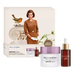 Bella Aurora Splendor Glow Crema Día + Splendor Sérum Iluminador Estuche 1 und Set de Tratamiento Iluminador Antiedad Día