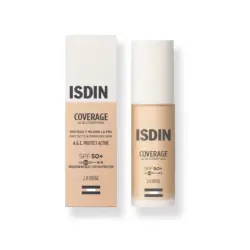 Isdin - Coverage SPF 50+ Bases de maquillaje 30 g 2.0 Beige