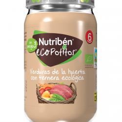 Nutribén® - Potito Eco Verduras De La Huerta Con Ternera Ecológica 6 Meses