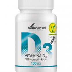 Soria Natural - 150 Comprimidos Vitamina D3 100 µg Liberación Sostenida