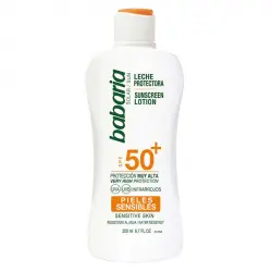 Babaria - Leche de protección solar SPF50 200ml - Pieles sensibles