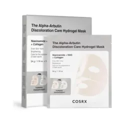 COSRX - Pack de 3 mascarillas faciales iluminadoras The Alpha-Arbutin