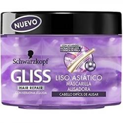 Gliss Mascarilla Liso Asiático, 300 ml