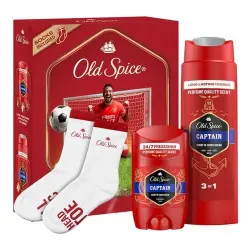 Mejor Dto!   Captain Footballer Estuche 1 und Set de Desodorante, Gel y Calcetines de Regalo