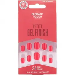Petite Gel Finish Bitten Strawberry Uñas Postizas