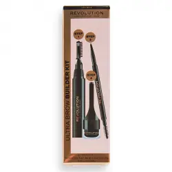 Revolution - Kit de cejas Ultra Brow Builder - Granite