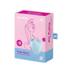 Satisfyer - Estimulador de clítoris Cutie Heart - Azul