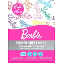 Barbie Primer Sheet Mask Mascarilla de Tela Prebase con Niacinamida y Coco