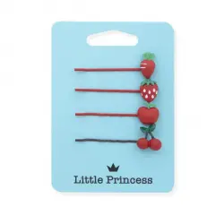 ¡50% DTO! Little Princess Set 4 Horquillas Tutti Frutti