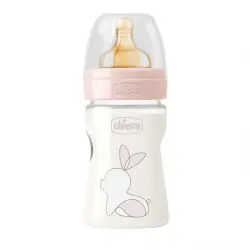 Chicco - Biberón Touch Látex Rosa 0M+ Chupetes 150 ml unisex