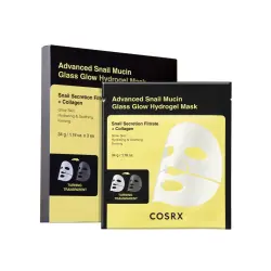 COSRX - Pack de 3 mascarillas faciales Advanced Snail Mucin Glass Glow