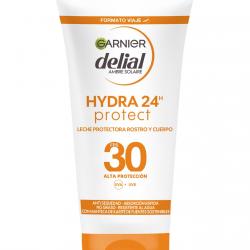 DELIAL - Leche Protectora Rostro Y Cuerpo Hidra 24 Protect FPS 30 Formato Viaje Garnier