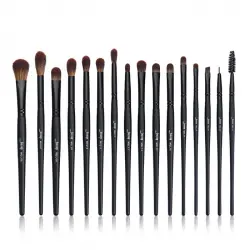 Jessup Beauty - Set de pinceles 16 piezas Black Precision - T272: Makeup Lover (Phantom Black)