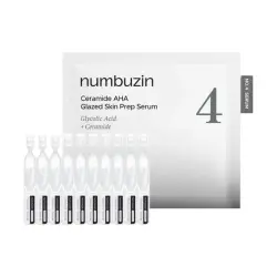Numbuzin - Sérum exfoliante en ampollas No.4 ceramidas y AHA Glazed Skin Prep - 10ea
