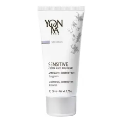 Sensitive Crème Anti-Rougeurs - 50 ml - Yon-Ka - Crema calmante antirojeces con pigmentos verdes naturales para pieles sensibles y reactivas.