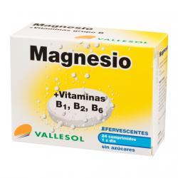 Vallesol - 24 Comprimidos Magnesio+ B Efervescente